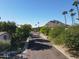 Residential street view with mountain backdrop at 4701 N 68Th St # 144, Scottsdale, AZ 85251