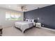 Spacious bedroom with ceiling fan and large window at 4701 N 68Th St # 144, Scottsdale, AZ 85251