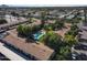 Aerial view of the community, showing the pool and building layout at 4701 N 68Th St # 144, Scottsdale, AZ 85251