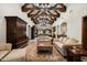 Bright and airy living room showcasing high ceilings, exposed beams, and a comfortable seating area at 20242 N 103Rd Way # 1246, Scottsdale, AZ 85255