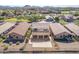 Aerial view of house, backyard patio, and surrounding neighborhood at 1926 E Siesta Ln, Phoenix, AZ 85024