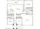 One-story floor plan with 2 bedrooms, 2 baths, and a 2-car garage at 16918 S 180Th Dr, Goodyear, AZ 85338