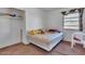 Bedroom with double bed and window with curtains at 15402 N 56Th Ave, Glendale, AZ 85306