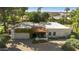 Aerial photo showing single-story home, garage, and yard at 7528 E Corrine Rd, Scottsdale, AZ 85260