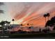Sunset view over a mobile home community at 1206 W Klamath Dr, Apache Junction, AZ 85119