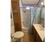 Clean bathroom with shower/tub combo and vanity at 1206 W Klamath Dr, Apache Junction, AZ 85119