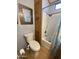 Bathroom with a toilet, shower/tub, and vanity at 1206 W Klamath Dr, Apache Junction, AZ 85119