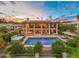 Stunning aerial view of a house with a pool and spa at 15857 E Ponderosa Dr, Fountain Hills, AZ 85268