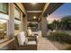 Relaxing outdoor patio area with seating at 2378 N 158Th Dr, Goodyear, AZ 85395