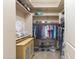 Large walk-in closet with ample shelving and hanging space at 2378 N 158Th Dr, Goodyear, AZ 85395