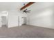Spacious main bedroom with high ceiling and carpet flooring at 10338 E San Salvador Dr, Scottsdale, AZ 85258
