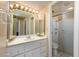 Bathroom with single vanity, shower, and toilet at 4630 N 68Th St # 248, Scottsdale, AZ 85251
