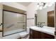 Updated bathroom with tub shower combo at 4630 N 68Th St # 248, Scottsdale, AZ 85251