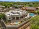 Luxury home with pool and spa, aerial view at 18714 E Ironwood Cir, Rio Verde, AZ 85263