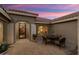 Private courtyard with seating area, perfect for outdoor dining at 2606 N 159Th Dr, Goodyear, AZ 85395