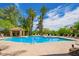 Community pool with ample lounge chairs and a shaded gazebo at 4925 E Desert Cove Ave # 350, Scottsdale, AZ 85254