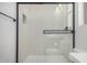 Clean shower with glass enclosure and modern fixtures at 4408 W Questa Dr, Glendale, AZ 85310