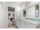 Modern bathroom with a double vanity and bright lighting at 2518 E Campbell Ave, Phoenix, AZ 85016