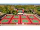 Aerial view of tennis and pickleball courts at 27789 N 129Th Ln, Peoria, AZ 85383