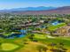 Aerial view of golf course with water features at 27789 N 129Th Ln, Peoria, AZ 85383