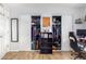 Bedroom with mirrored closet doors and shelving at 2132 W Glenrosa Ave # 81D, Phoenix, AZ 85015