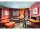 Relaxing office space with a desk and seating area at 11155 E Honda Bow Rd, Scottsdale, AZ 85262