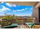 Private patio with stunning mountain views and comfortable seating at 11155 E Honda Bow Rd, Scottsdale, AZ 85262