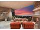 Stunning patio with city views and a cozy seating area at 11155 E Honda Bow Rd, Scottsdale, AZ 85262