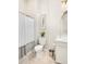 Simple bathroom with shower/tub combo and updated vanity at 18610 W Porter Dr # 93, Goodyear, AZ 85338