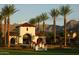 Community with Spanish style pavilion and landscaping at 5671 N 208Th Ln, Buckeye, AZ 85396