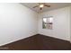 Bedroom with window and ceiling fan at 851 N Pineview Dr, Chandler, AZ 85226