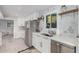 Modern kitchen with white cabinets, stainless steel appliances and tile backsplash at 8301 E Crestwood Way, Scottsdale, AZ 85250
