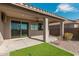 Covered patio with ceiling fan, sliding door access at 20403 W Calle Encorvada --, Buckeye, AZ 85396
