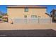 Backyard with gravel and a block wall for privacy at 817 E Agua Fria Ln, Avondale, AZ 85323