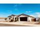 Beautiful curb appeal, two-car garage, and nicely landscaped at 18195 N San Juan St, Maricopa, AZ 85138