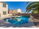 Inviting backyard pool with surrounding patio at 28614 N Sunset Dr, San Tan Valley, AZ 85143