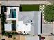 Aerial view showing house, pool, and landscaped backyard at 2301 E Osborn Rd, Phoenix, AZ 85016