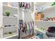 Well-organized closet with ample hanging and shelving space at 3916 E Encanto St, Mesa, AZ 85205