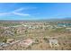 Aerial view of community, showcasing homes, landscape, and mountain views at 16619 E Sullivan Dr, Fountain Hills, AZ 85268