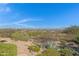 Landscaped backyard with mountain views and desert landscaping at 16619 E Sullivan Dr, Fountain Hills, AZ 85268