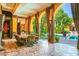 Relaxing patio with pool access and outdoor dining at 8100 N 68Th St, Paradise Valley, AZ 85253
