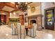 Kitchen with a cozy dining area and fireplace at 8100 N 68Th St, Paradise Valley, AZ 85253