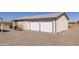 Detached two-car garage with extra storage space at 50910 W Long Rifle Rd, Aguila, AZ 85320