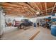 Spacious garage with ample storage and room for a vehicle at 50910 W Long Rifle Rd, Aguila, AZ 85320