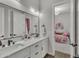 Elegant bathroom with double vanity and modern fixtures at 511 E Tumbleweed Dr, Phoenix, AZ 85085