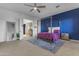 Spacious bedroom with a four-poster bed, and a walk-in closet at 964 W Saguaro Ln, San Tan Valley, AZ 85143