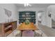 Dining area showcasing a built-in shelving unit and stylish decor at 964 W Saguaro Ln, San Tan Valley, AZ 85143