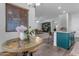 Kitchen island with seating, offering casual dining space at 964 W Saguaro Ln, San Tan Valley, AZ 85143