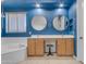 Elegant bathroom with double sinks, a soaking tub, and a shower at 964 W Saguaro Ln, San Tan Valley, AZ 85143