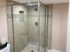 Bathroom with a large walk-in shower and tile surround at 7950 E Starlight Way # 119, Scottsdale, AZ 85250